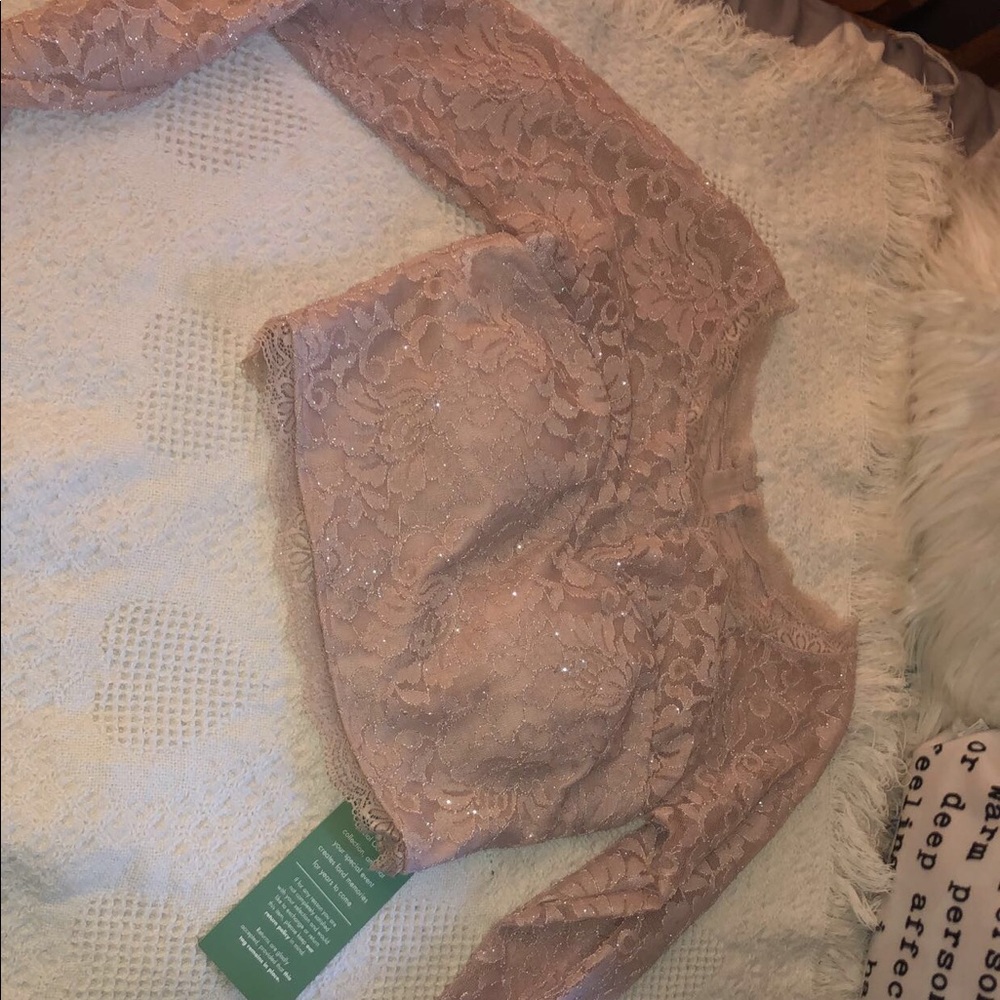 Semi formal lace top
